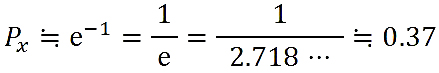 初当たり確率分母のはまりの計算式